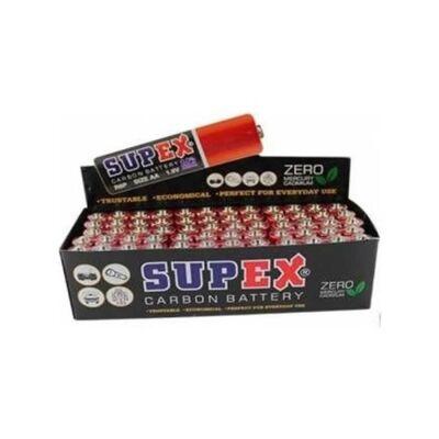 Supex R6 Çinko 60lı Kalem Pil - 1