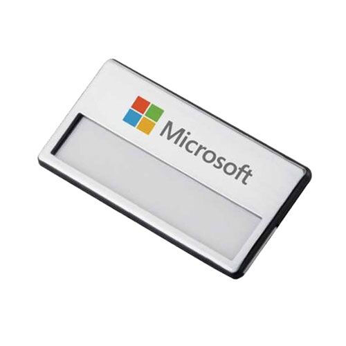 Sürgülü Metal Yaka İsimliği (gümüş) - OFİSOMİ-S