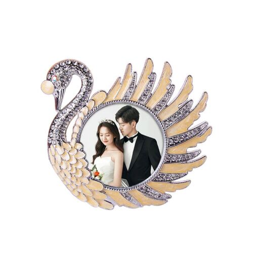 Swarovski Kuğu Fotoğraf Çerçevesi - OFİSOMİ-T