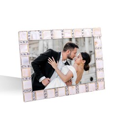 Swarovski Sedef Taşlı Fotoğraf Çerçevesi - 10x15cm - 2