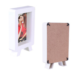 Tekli Plastik Ayaklı Dikey 10x15 cm Fotoğraf Çerçevesi - Beyaz - 2