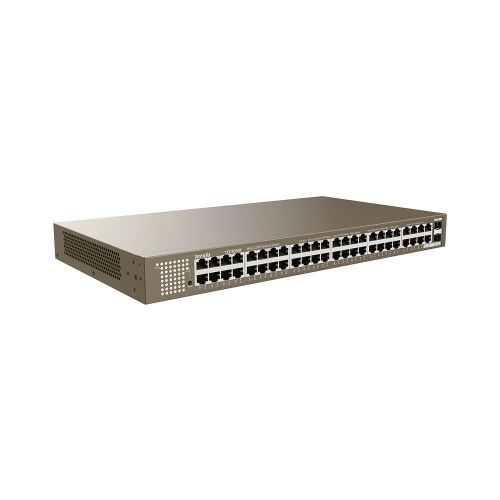 Tenda TEG1050F 48 Port 10-100-1000 Mbps + 2 Port SFP Switch Çelik Kasa Rack Mount - TENDA