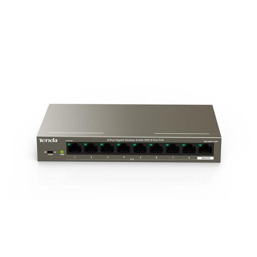 Tenda TEG1109P 9 Port 8 Port Poe+ 10-100-1000 Switch + 1 Port Uplink - TENDA