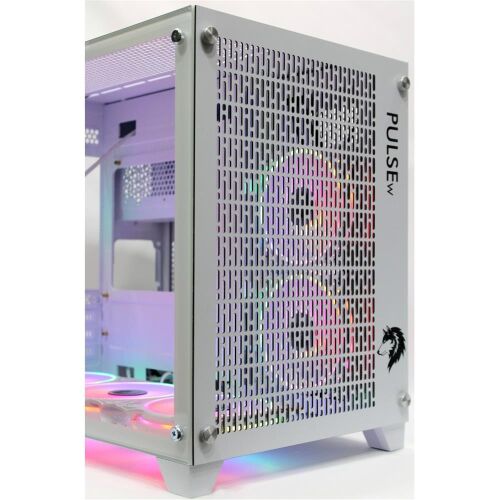 Tiranozor Ti-Game Pulse-W 6 Rgb Fan Beyaz Mesh Gamıng Kasa Power Yok - 2