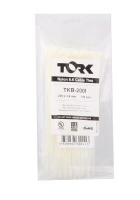 Tork TRK-450-7,5mm Beyaz 100lü Kablo Bağı - 1