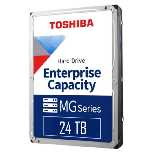 TOSHIBA ENTERPRISE, MG11ACA24TE, 3.5", 24TB, 1Gb 7200 Rpm, 7/24 Güvenlik, Data Center, Nas, Server, HDD (Türkiye Distribütörü Garantili) - Toshiba