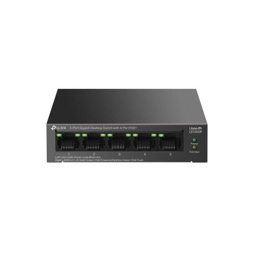 Tp-Link LS105GP 4 Port Poe+ 10-100-1000 Mbps Switch Metal Kasa - 1