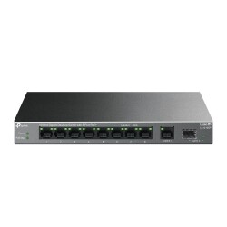 Tp-Link LS1210GP 8 Port Poe+ 10-100-1000 Mbps + 1 Port SFP Switch Metal Kasa - 1