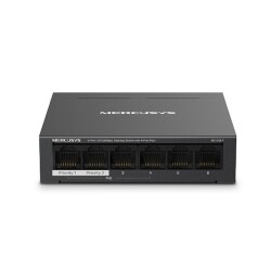 Tp-Link Mercusys MS106LP 4 Port 10-100 Mbps Poe+ 2 Port 10-100 Mbps Uplink Switch Metal Kasa - 1