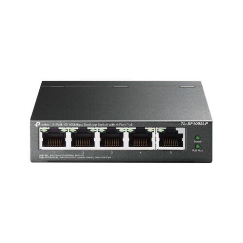 Tp-Link TL-SF1005LP 5 Port 4 Port Poe+ 10-100 Mbps 1 Port Uplink Switch Çelik Kasa - 1