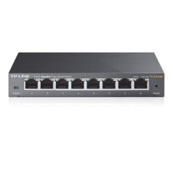 Tp-Link TL-SG108E 8 Port 10-100-1000 Mbps Easy Smart Switch Çelik Kasa - 1