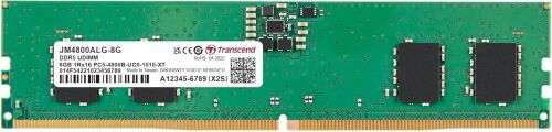 Transcend 8GB(1x8GB) 4800Mhz UDIMM DDR5 CL40 Pc Ram (JM4800ALG-8G) - 2