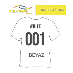 Tubitherm Flock 001 / Beyaz / 50 cm x 1 metre - 1
