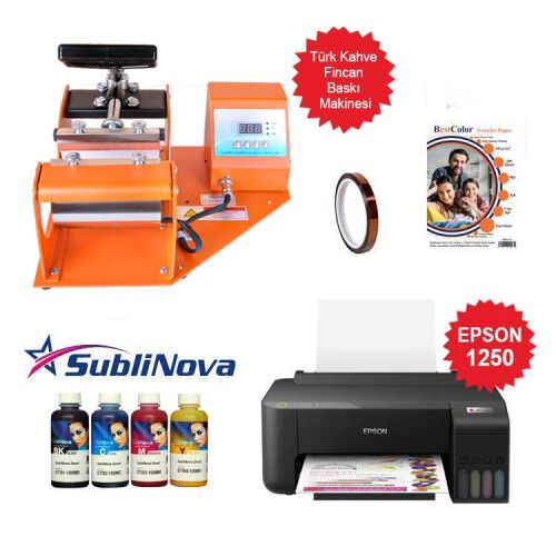 Türk Kahve Fincanı Transfer Baskı Seti - OFİSOMİ-T