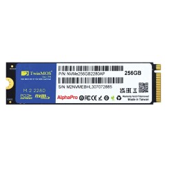 TwinMOS 256GB NVMe256GB2280AP M.2 PCIe Gen3 NVMe SSD (3600-3250Mb-s) TLC 3DNAND Ssd Disk - 1