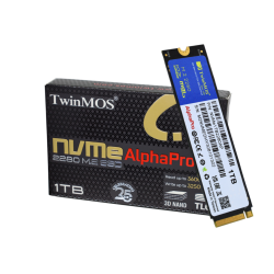 TwinMOS NVMe1TB2280AP, AlphaPro, 1TB, 3600-3250Mb/s, Gen3, NVMe PCIe M.2 2280, SSD, TLC, 3DNAND - 1