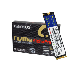 TwinMOS NVMe512GB2280AP, AlphaPro, 512GB, 3600-3250Mb/s, Gen3, NVMe PCIe M.2 2280, SSD, TLC, 3DNAND - 1