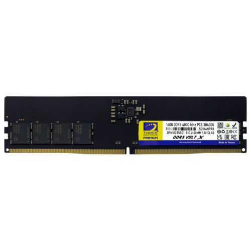 TwinMOS TMD516GB4800U40, 16GB, DDR5, 4800MHz, CL40, 1.1V Desktop Ram - TwinMOS