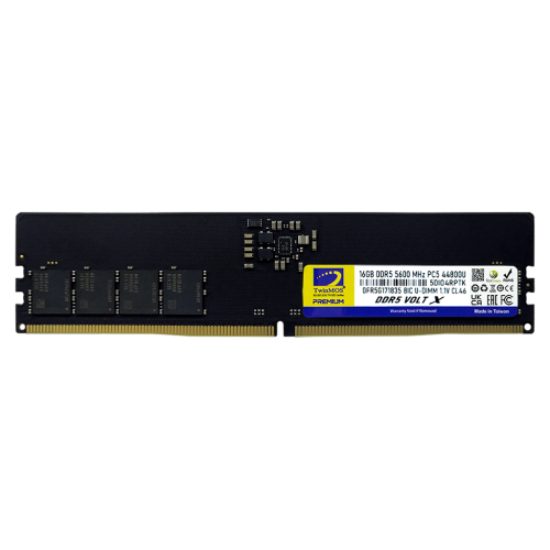 TwinMOS TMD516GB5600U46WO, VoltX, 16GB, DDR5, 5600MHz, CL46, 1.1V Desktop Ram - TwinMOS