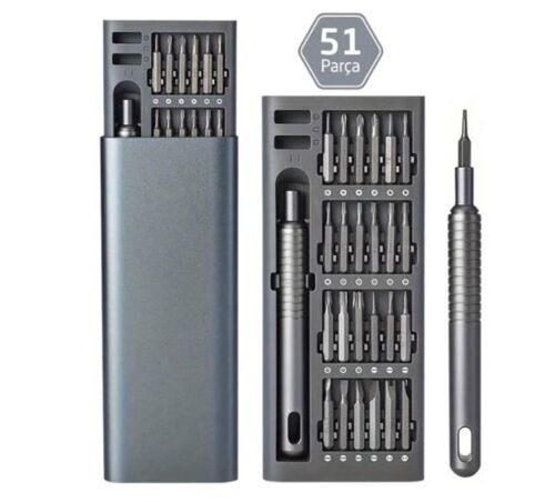 UF-TOOLS 840117 Hassas Bits Uçlu 51 Parça Tamir Seti - 1