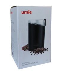 UMIE KB-U50 60G kapasiteli Siyah 140W Kahve ve Baharat Öğütücü - 1