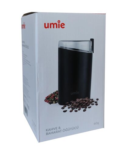 UMIE KB-U50 60G kapasiteli Siyah 140W Kahve ve Baharat Öğütücü - UMIE