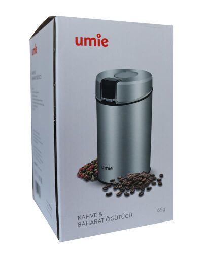 UMIE KB-U52 65G kapasiteli Pazlanmaz Çelik 160W Kahve ve Baharat Öğütücü - UMIE