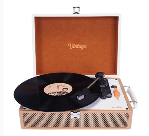 UMİE Vintage UM-P353 Pikap Bluetoothlu 3.5mm AUXIN&RCAO Destekli Müzik Kutusu - UMİE