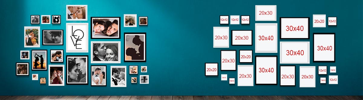 Yapışkanlı Sök Tak Çerçeveler 30x40cm - 2'li Paket