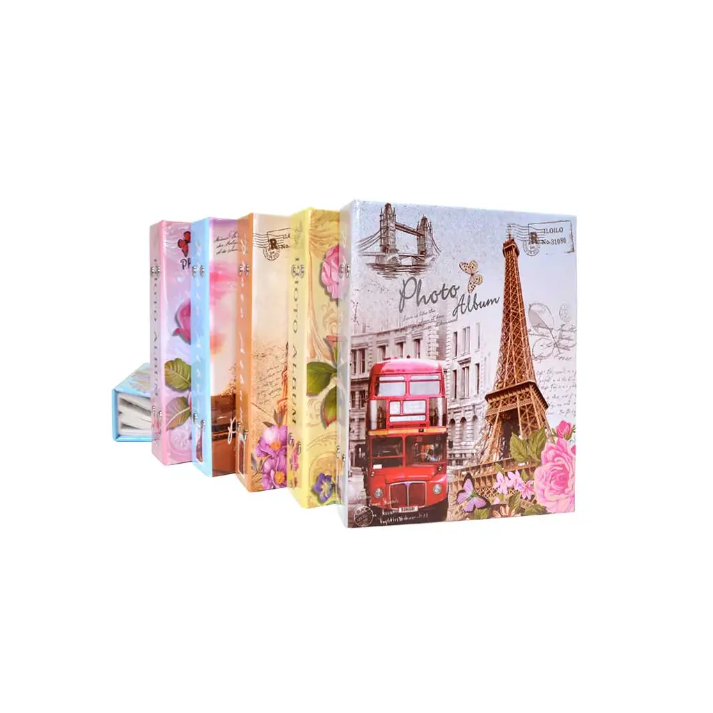 100'lük Renkli Desenli Promosyon Fotoğraf Albümü - 13x18cm