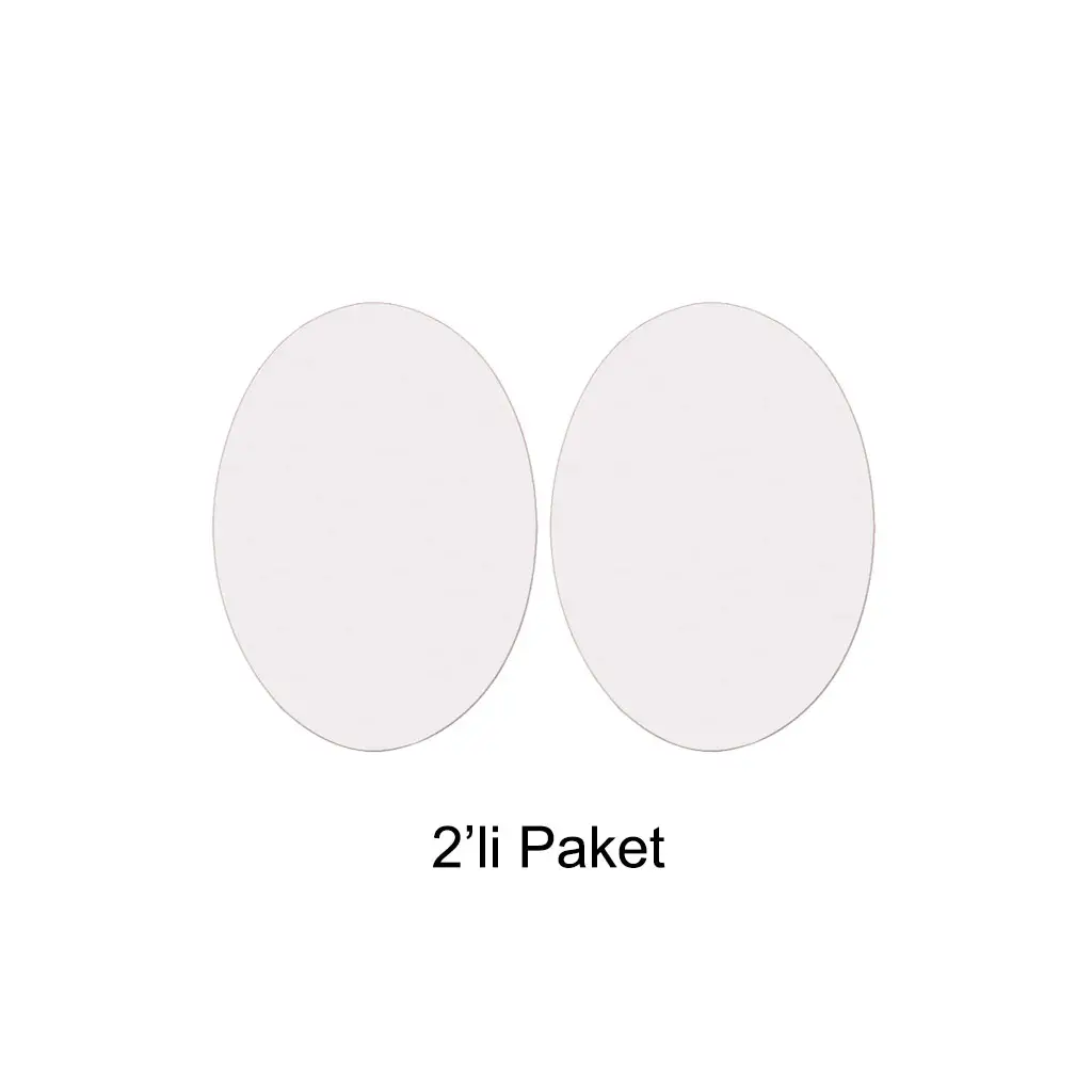 11x15cm Süblimasyon Oval Seramik - 2'li Paket