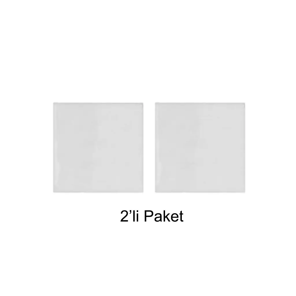 15x15cm Süblimasyon Kare Seramik - 2'li Paket