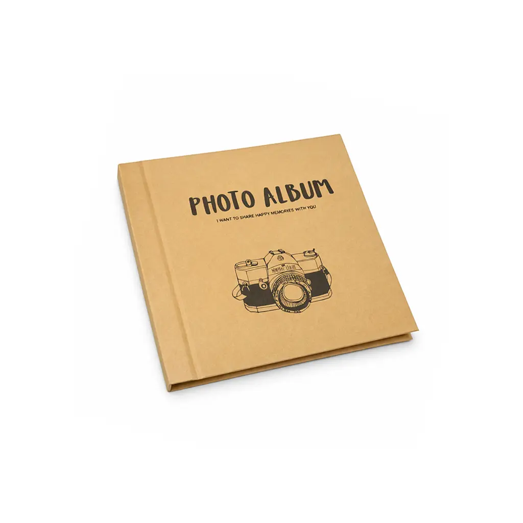 18 Yaprak Yapışkanlı Fotoğraf Makinesi Temalı Albüm - 24x24cm