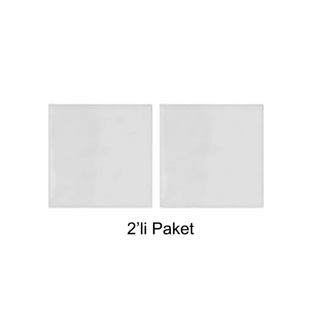 20x20cm Süblimasyon Kare Seramik - 2'li Paket