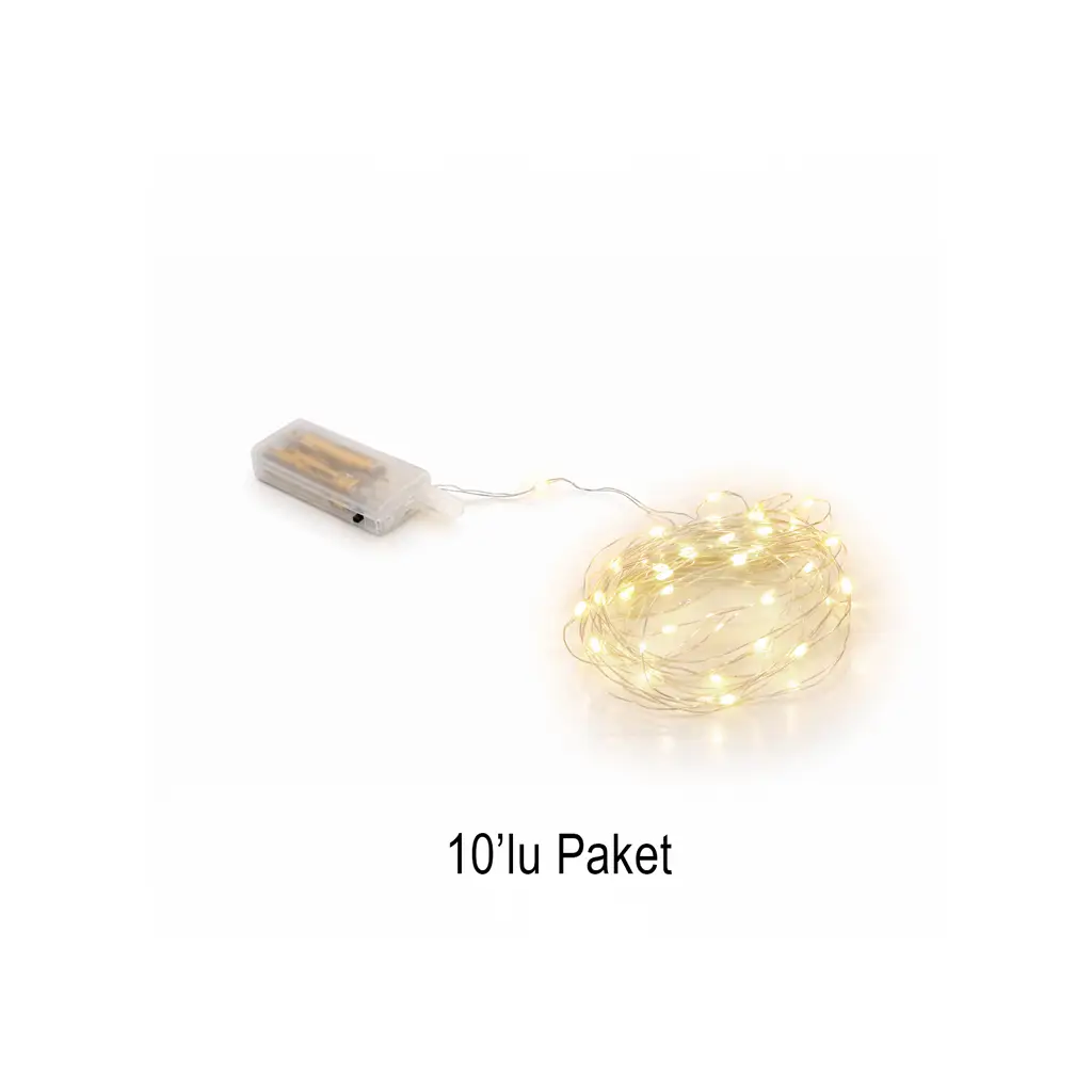 3 Metre Pilli Gün Işığı Peri Led - 10'lu Paket