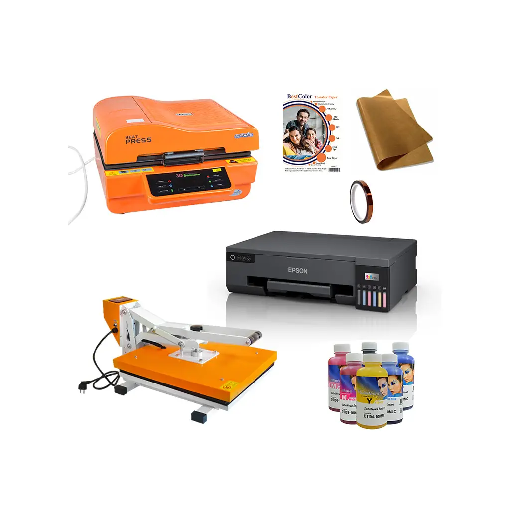 3D ve A3 Pres Transfer Baskı Seti