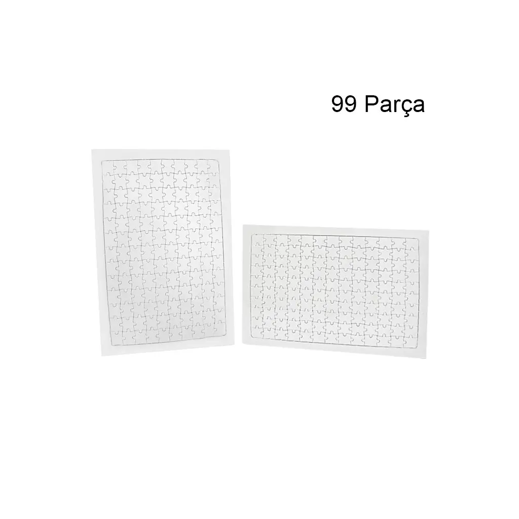 5'li Paket Süblimasyon Dikdörtgen Puzzle A4 - 99 Parça