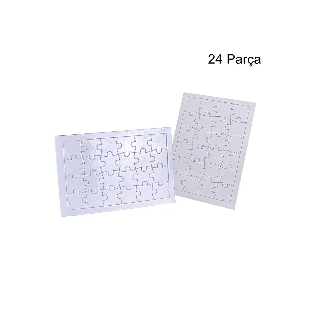 5'li Paket Süblimasyon Dikdörtgen Puzzle A5 - 24 Parça