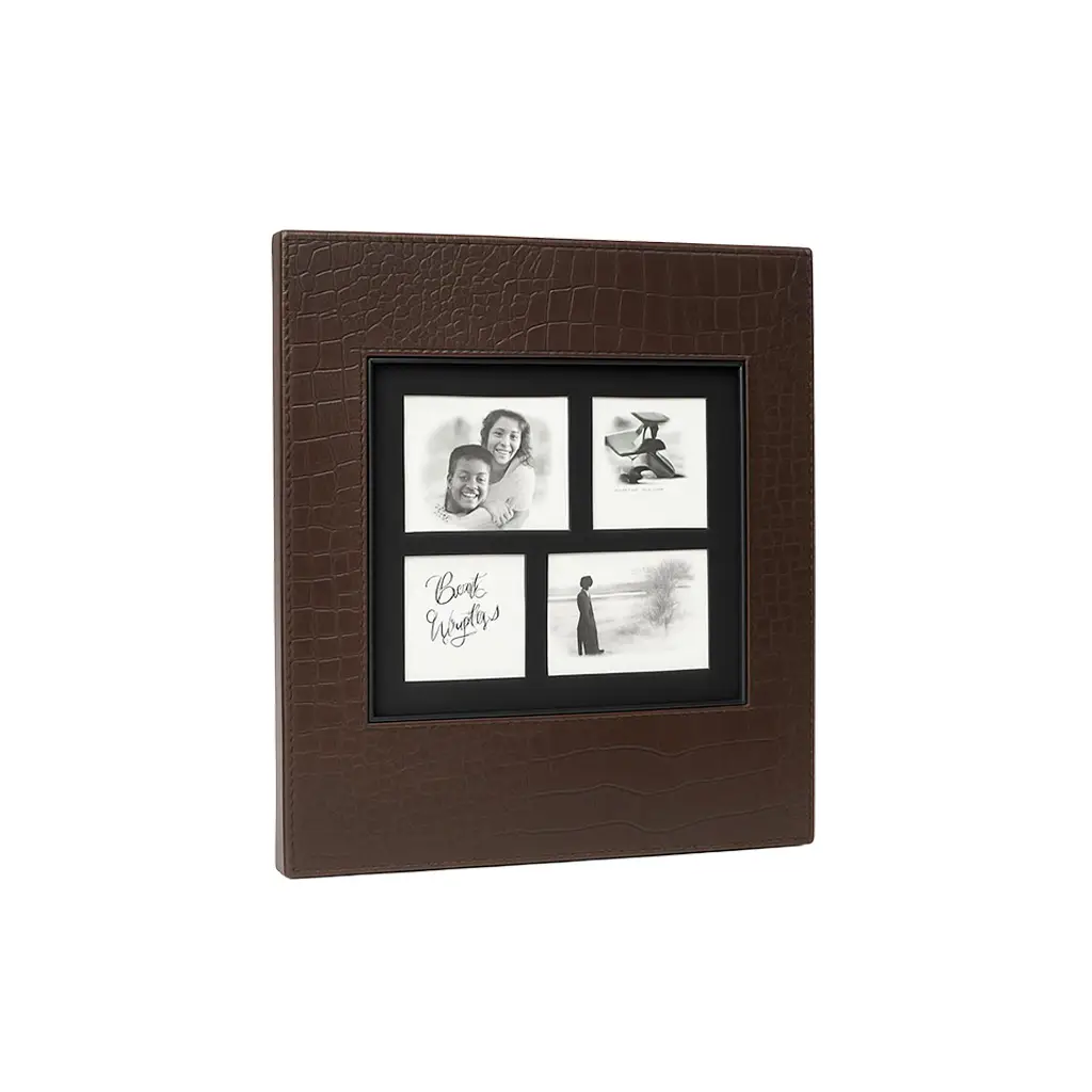 500'lük Deri Kahverengi Fotoğraf Albümü - 10x15cm