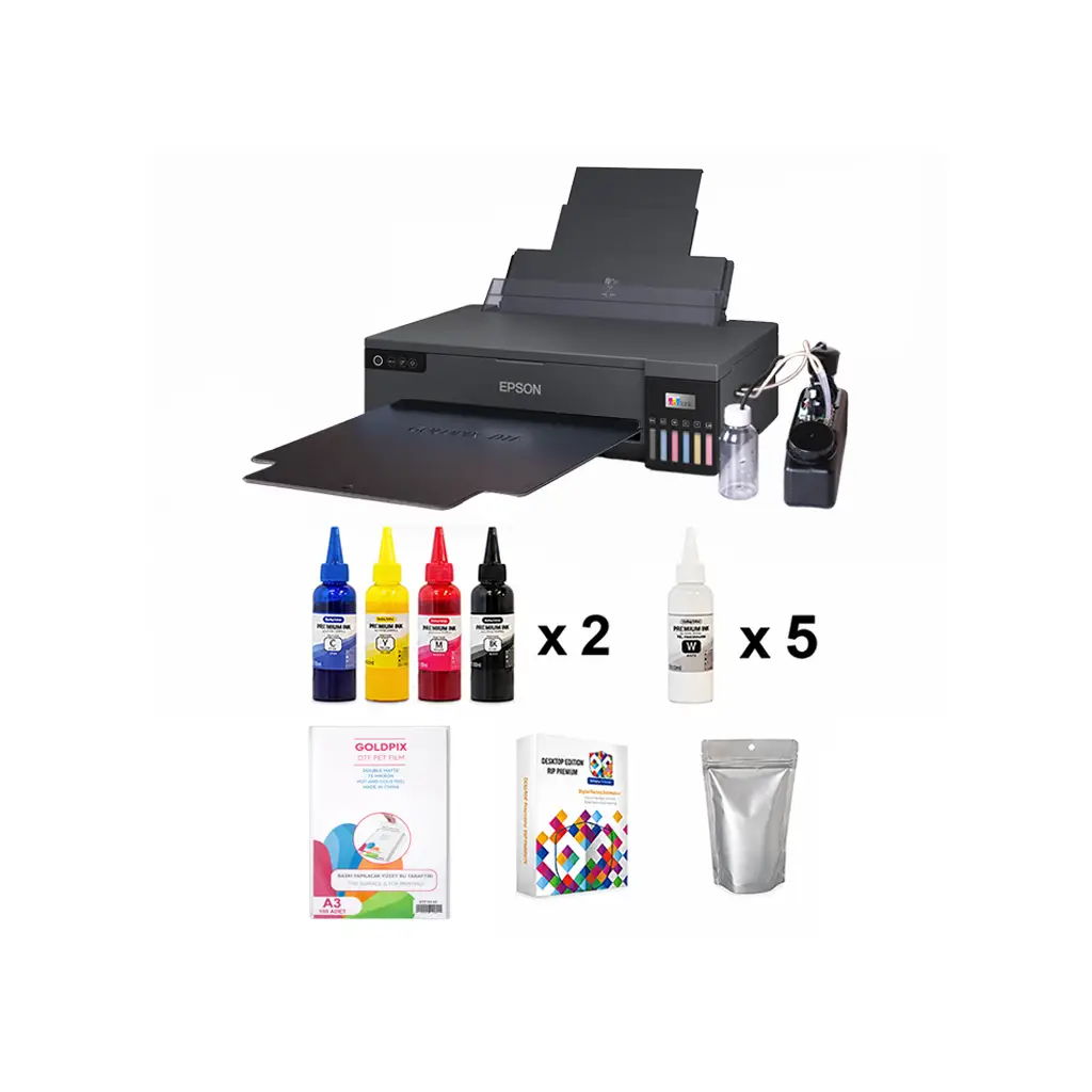 A3 Modifiyeli DTF Hazırlık Tekstil Baskı Makine Seti