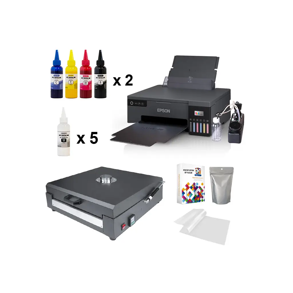 A4 Modifiyeli DTF Basic Tekstil Baskı Makine Seti