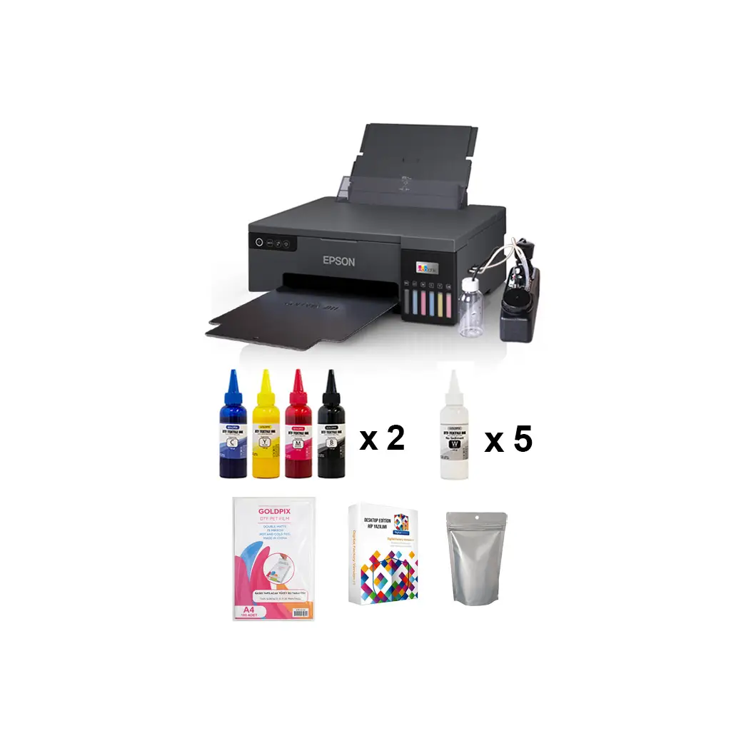 A4 Modifiyeli DTF Hazırlık Tekstil Baskı Makine Seti