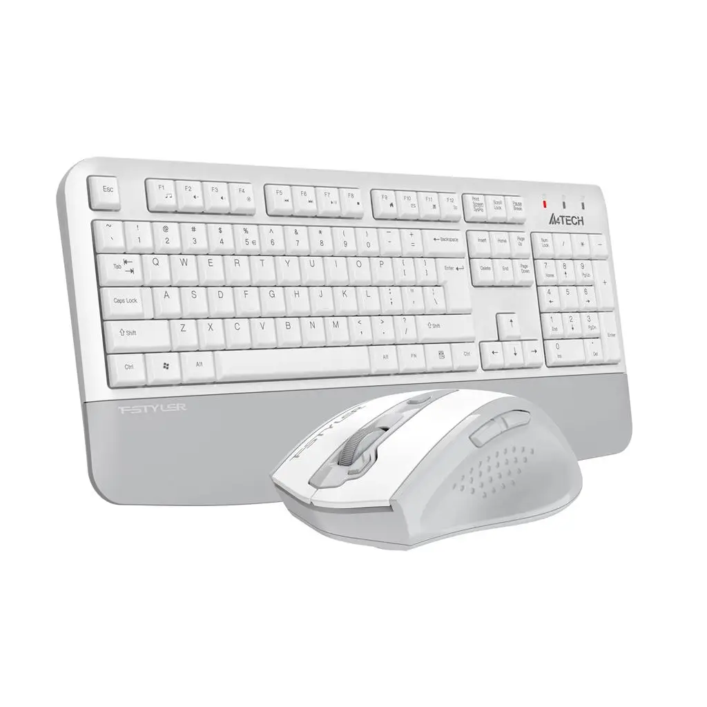 A4 Tech FG2500S Beyaz Plus 2.4GHz FN-MM Türkçe Q 3200DPI Klavye & Mouse Set