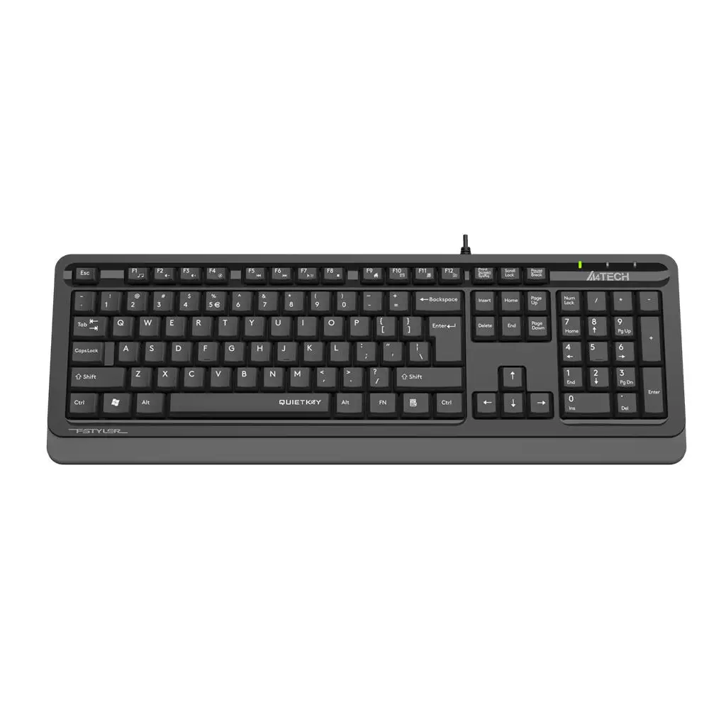 A4 Tech Fk10 Q Usb Quitkey Sessiz Gri Tr Fn-Multimedya Klavye