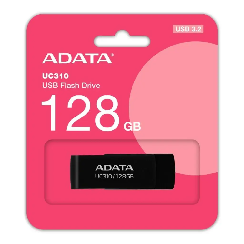 Adata UC310-128GB 128GB USB3.2 Gen1 Black Flash Bellek