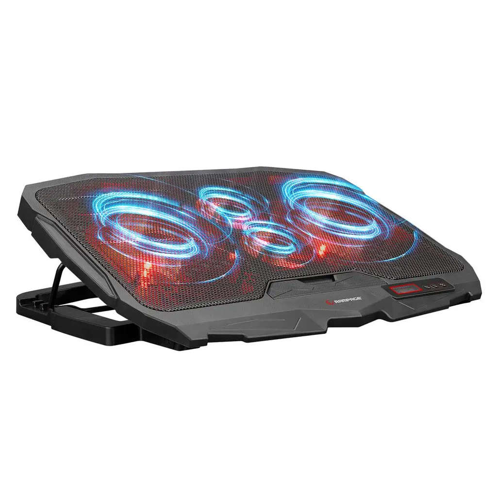 Addison Rampage AD-RC4 COLDBREEZE Kırmızı Ledli Işıklı Fan 15"-17" Notebook Soğutucu Stand