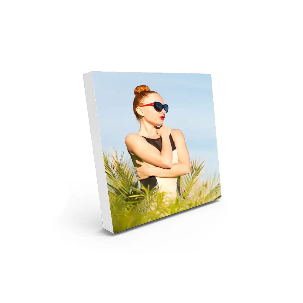Ahşap Çek Yapıştır Fotoğraf Çerçevesi - 13x13cm