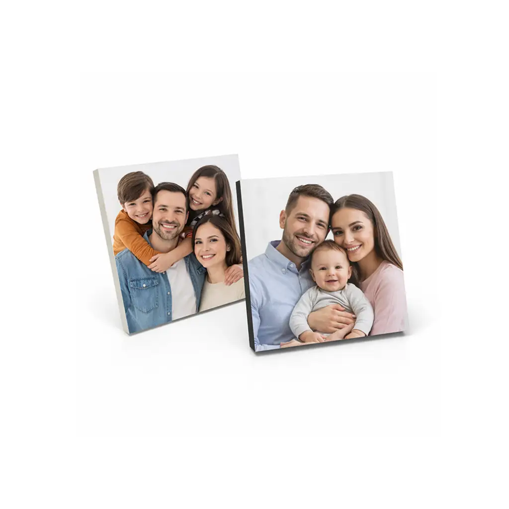 Ahşap Çek Yapıştır Fotoğraf Çerçevesi - 13x13cm