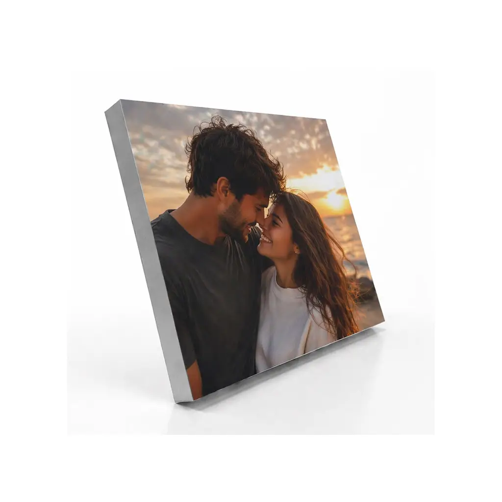 Ahşap Çek Yapıştır Gümüş Fotoğraf Çerçevesi - 20x25cm