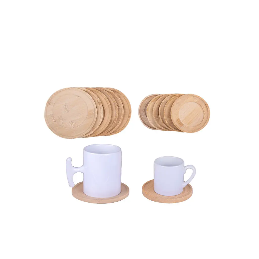 Ahşap Kupa ve Fincan Altlığı - 6'lı paket